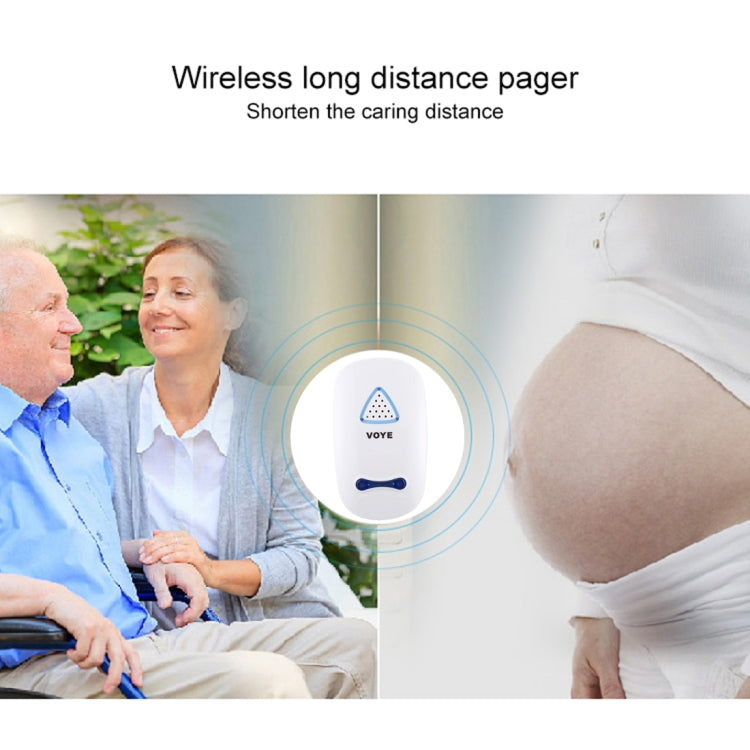 VOYE V025A Home Music Remote Control Wireless Doorbell with 38 Polyphony Sounds, US Plug, V025A VOYE V025A Home Music Remote Control Wireless Doorbell with 38 Polyphony Sounds, US Plug, V025A